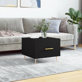 Black plywood coffee table 50x50x40 cm by vidaXL, Coffee table - Ref: Foro24-829366, Price: 50,76 €, Discount: %