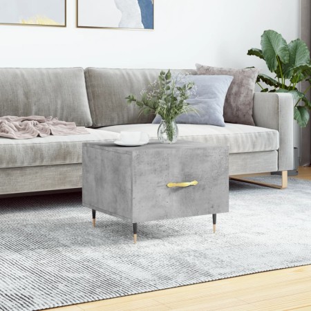 Concrete gray engineered wood coffee table 50x50x40 cm by vidaXL, Coffee table - Ref: Foro24-829356, Price: 38,45 €, Discount: %