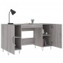 Sonoma gray engineered wood desk 140x50x75 cm by vidaXL, Desks - Ref: Foro24-829546, Price: 112,18 €, Discount: %