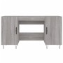 Sonoma gray engineered wood desk 140x50x75 cm by vidaXL, Desks - Ref: Foro24-829546, Price: 112,18 €, Discount: %