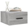 Wall-mounted bedside tables 2 units in Sonoma gray color 35x35x20 cm by vidaXL, Lockers and storage cabinets - Ref: Foro24-82...