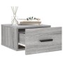 Wall-mounted bedside tables 2 units in Sonoma gray color 35x35x20 cm by vidaXL, Lockers and storage cabinets - Ref: Foro24-82...