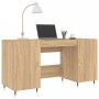 Sonoma oak engineered wood desk 140x50x75 cm by vidaXL, Desks - Ref: Foro24-829527, Price: 110,63 €, Discount: %