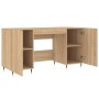 Sonoma oak engineered wood desk 140x50x75 cm by vidaXL, Desks - Ref: Foro24-829527, Price: 110,63 €, Discount: %