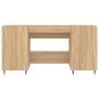 Sonoma oak engineered wood desk 140x50x75 cm by vidaXL, Desks - Ref: Foro24-829527, Price: 110,63 €, Discount: %