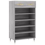 Sonoma gray engineered wood shoe rack 60x35x105 cm by vidaXL, Closets and storage - Ref: Foro24-829594, Price: 53,62 €, Disco...