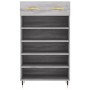 Sonoma gray engineered wood shoe rack 60x35x105 cm by vidaXL, Closets and storage - Ref: Foro24-829594, Price: 53,62 €, Disco...