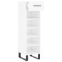 Glossy white plywood shoe cabinet 30x35x105 cm by vidaXL, Closets and storage - Ref: Foro24-829702, Price: 49,95 €, Discount: %