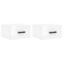 Wall bedside tables 2 pcs glossy white 35x35x20 cm by vidaXL, Lockers and storage cabinets - Ref: Foro24-829825, Price: 46,78...