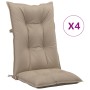 Reclining garden chairs and cushions 4 pcs solid teak wood by vidaXL, Garden chairs - Ref: Foro24-3196486, Price: 554,63 €, D...