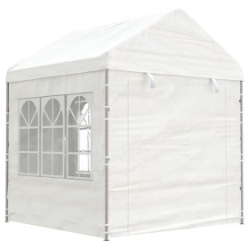 Gazebo with white polyethylene roof 2.28x2.23x2.69 m by vidaXL, Tents and gazebos - Ref: Foro24-362629, Price: 150,84 €, Disc...