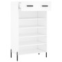 Engineered wood white shoerack 60x35x105 cm by vidaXL, Closets and storage - Ref: Foro24-829620, Price: 58,44 €, Discount: %