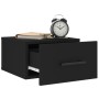 Black wall bedside table 35x35x20 cm by vidaXL, Lockers and storage cabinets - Ref: Foro24-829870, Price: 28,08 €, Discount: %