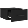 Black wall bedside table 35x35x20 cm by vidaXL, Lockers and storage cabinets - Ref: Foro24-829870, Price: 28,08 €, Discount: %