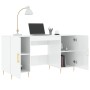 Glossy white plywood desk 140x50x75 cm by vidaXL, Desks - Ref: Foro24-829534, Price: 145,99 €, Discount: %