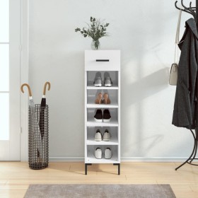 Glossy white plywood shoe cabinet 30x35x105 cm by vidaXL, Closets and storage - Ref: Foro24-829678, Price: 45,06 €, Discount: %