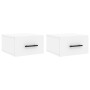 Wall bedside tables 2 pcs white 35x35x20 cm by vidaXL, Lockers and storage cabinets - Ref: Foro24-829869, Price: 43,81 €, Dis...