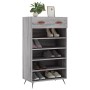 Zapatero madera de ingeniería gris Sonoma 60x35x105 cm de vidaXL, Armarios y almacenamiento - Ref: Foro24-829586, Precio: 54,...