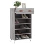 Zapatero madera de ingeniería gris Sonoma 60x35x105 cm de vidaXL, Armarios y almacenamiento - Ref: Foro24-829586, Precio: 54,...