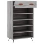 Sonoma gray engineered wood shoe rack 60x35x105 cm by vidaXL, Closets and storage - Ref: Foro24-829586, Price: 54,35 €, Disco...