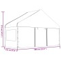 Pavillon mit weißem Polyethylendach 5,88 x 2,23 x 3,75 m von vidaXL, Zelte und Pavillons - Ref: Foro24-362633, Preis: 276,82 ...