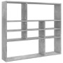 Gray concrete plywood wall shelf 90x16x78 cm by vidaXL, Shelves and shelves - Ref: Foro24-802943, Price: 38,57 €, Discount: %