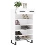 Engineered wood white shoerack 60x35x105 cm by vidaXL, Closets and storage - Ref: Foro24-829636, Price: 62,41 €, Discount: %