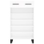 Engineered wood white shoerack 60x35x105 cm by vidaXL, Closets and storage - Ref: Foro24-829636, Price: 62,41 €, Discount: %