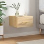 Sonoma oak wall bedside table 35x35x20 cm by vidaXL, Lockers and storage cabinets - Ref: Foro24-829794, Price: 32,61 €, Disco...