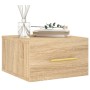 Sonoma oak wall bedside table 35x35x20 cm by vidaXL, Lockers and storage cabinets - Ref: Foro24-829794, Price: 32,61 €, Disco...