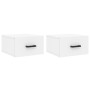 Wall-mounted bedside tables 2 units white 35x35x20 cm by vidaXL, Lockers and storage cabinets - Ref: Foro24-829821, Price: 44...