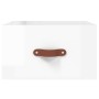 Glossy white wall bedside table 35x35x20 cm by vidaXL, Lockers and storage cabinets - Ref: Foro24-829776, Price: 29,99 €, Dis...