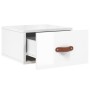 Glossy white wall bedside table 35x35x20 cm by vidaXL, Lockers and storage cabinets - Ref: Foro24-829776, Price: 29,99 €, Dis...