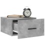 Concrete gray wall bedside table 35x35x20 cm by vidaXL, Lockers and storage cabinets - Ref: Foro24-829860, Price: 27,99 €, Di...