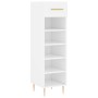 Engineered wood shoe rack, white, 30x35x105 cm by vidaXL, Closets and storage - Ref: Foro24-829660, Price: 41,94 €, Discount: %