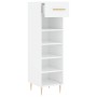 Engineered wood shoe rack, white, 30x35x105 cm by vidaXL, Closets and storage - Ref: Foro24-829660, Price: 41,94 €, Discount: %