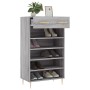 Zapatero madera de ingeniería gris Sonoma 60x35x105 cm de vidaXL, Armarios y almacenamiento - Ref: Foro24-829602, Precio: 56,...