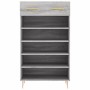 Sonoma gray engineered wood shoe rack 60x35x105 cm by vidaXL, Closets and storage - Ref: Foro24-829602, Price: 56,23 €, Disco...