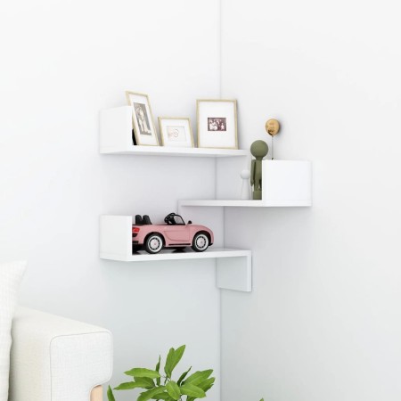 Plywood wall corner shelf 40x40x50 cm by vidaXL, Shelves and shelves - Ref: Foro24-807223, Price: 26,33 €, Discount: %