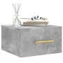 Wall bedside tables 2 pcs concrete gray color 35x35x20 cm by vidaXL, Lockers and storage cabinets - Ref: Foro24-829797, Price...