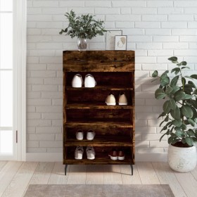 Smoked oak engineered wood shoe rack 60x35x105 cm by vidaXL, Closets and storage - Ref: Foro24-829633, Price: 55,99 €, Discou...