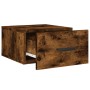 Wall bedside tables 2 pcs smoked oak color 35x35x20 cm by vidaXL, Lockers and storage cabinets - Ref: Foro24-829847, Price: 4...