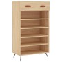 Zapatero madera de ingeniería roble Sonoma 60x35x105 cm de vidaXL, Armarios y almacenamiento - Ref: Foro24-829583, Precio: 71...