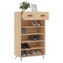 Sonoma oak engineered wood shoe rack 60x35x105 cm by vidaXL, Closets and storage - Ref: Foro24-829583, Price: 71,50 €, Discou...