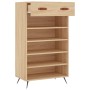 Zapatero madera de ingeniería roble Sonoma 60x35x105 cm de vidaXL, Armarios y almacenamiento - Ref: Foro24-829583, Precio: 71...