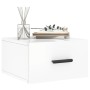 Glossy white wall bedside table 35x35x20 cm by vidaXL, Lockers and storage cabinets - Ref: Foro24-829840, Price: 24,99 €, Dis...