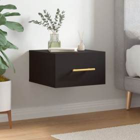 Black wall-mounted bedside table 35x35x20 cm by vidaXL, Lockers and storage cabinets - Ref: Foro24-829790, Price: 39,99 €, Di...