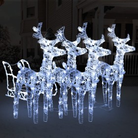 240 LED Acrylic Reindeer and Sleigh Christmas Decoration by vidaXL, Christmas lights - Ref: Foro24-3100420, Price: 106,78 €, ...