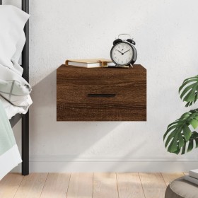 Brown oak wall bedside table 35x35x20 cm by vidaXL, Lockers and storage cabinets - Ref: Foro24-829866, Price: 28,06 €, Discou...