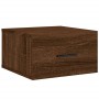 Brown oak wall bedside table 35x35x20 cm by vidaXL, Lockers and storage cabinets - Ref: Foro24-829866, Price: 28,99 €, Discou...